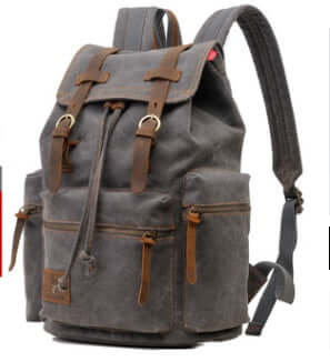 Men's And Women's Canvas Backpack 15.6 Inches Large Capacity Astrazona