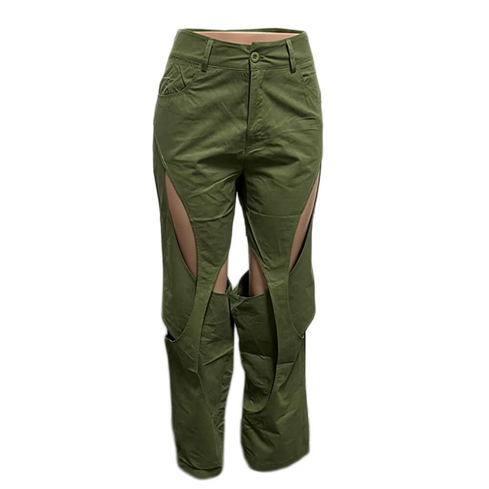 Cotton And Linen Flower Casual Pants Twist Dropshipman