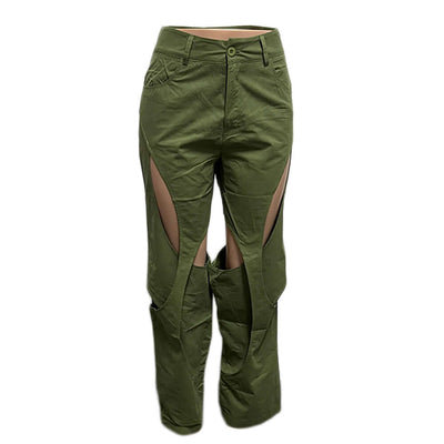 Cotton And Linen Flower Casual Pants Twist Dropshipman