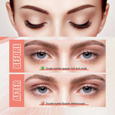 Double Eyelid Tape, Natural Traceless Breathable Durable Sweat Proof Waterproof Invisible Double Eyelid Adhesive Eye Adhesive eprolo