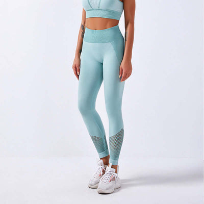 Carry buttock shark knitted seamless hollow out vest fitness eprolo