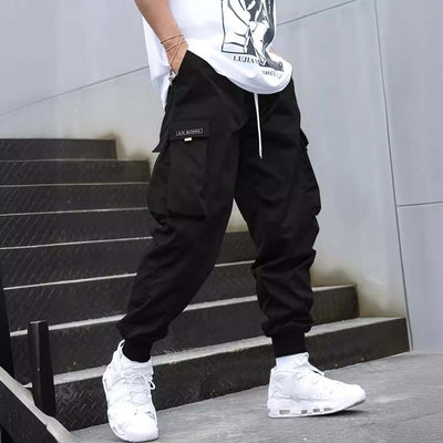 Multi-pocket Cargo Pants Men's Casual Hip-Hop Drawstring Trousers Outdoor Streetwear Sports Pant eprolo