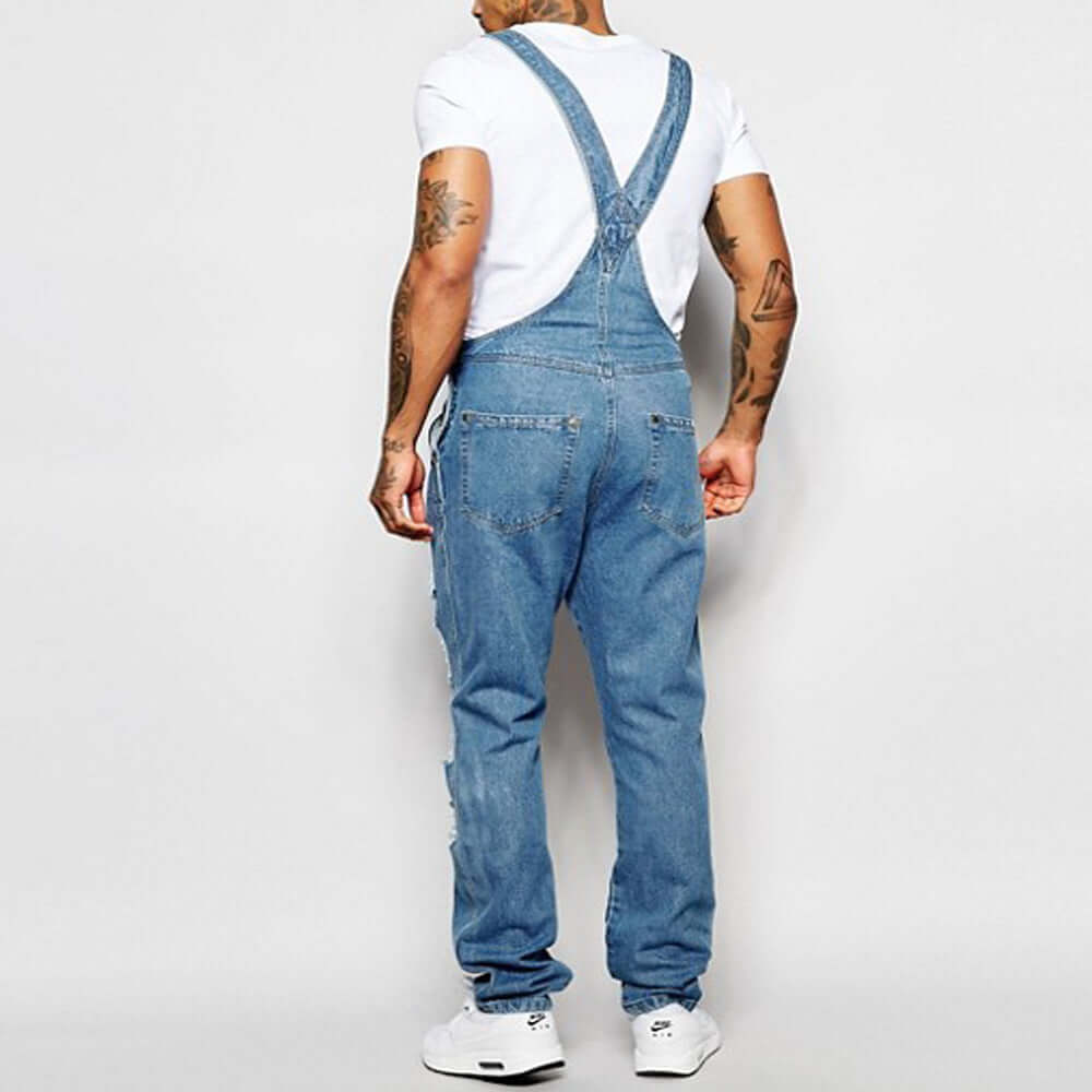 Fashion Men's Sling Denim Romper eprolo