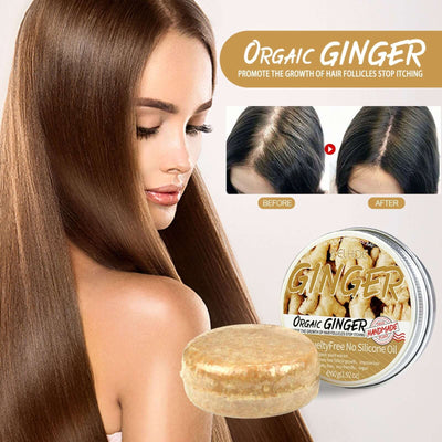 Ginger Soap, Anti-Loss Hair Care Tight Hair Clean And Smooth Hair Moisturizing Scalp Shampoo Soap eprolo