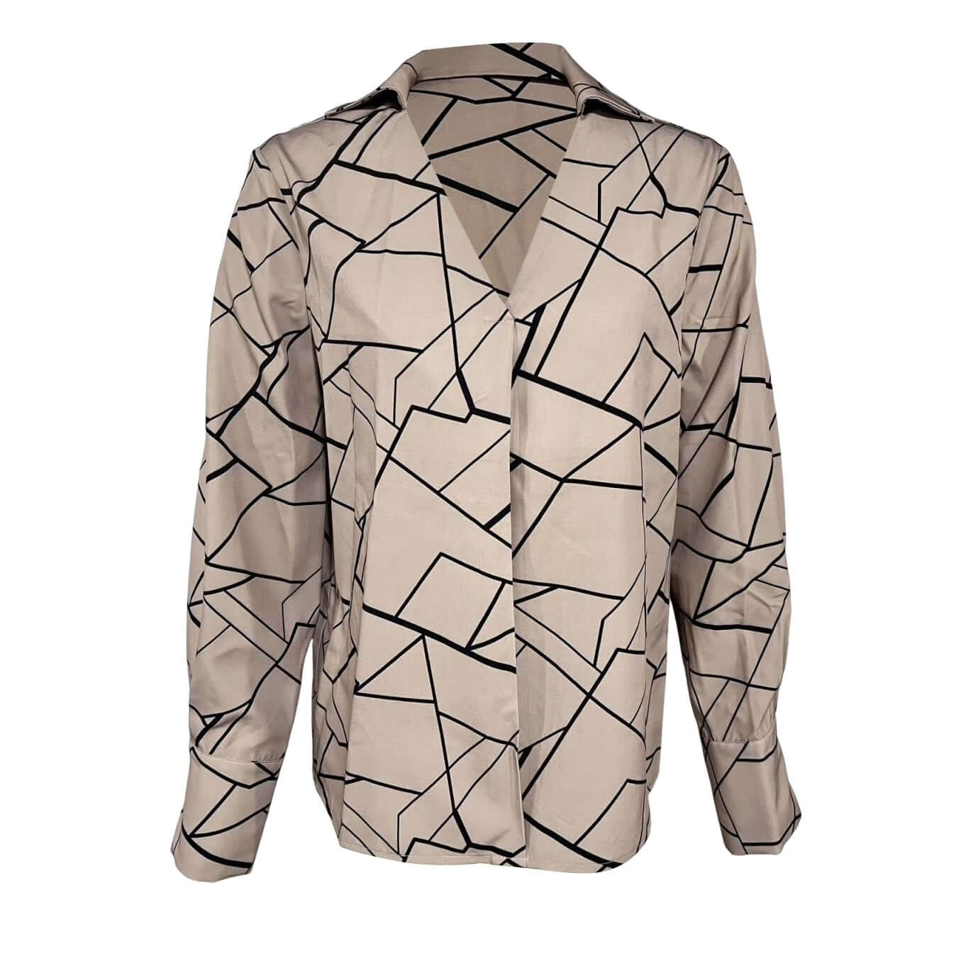 Ladies' New Fashionable Commuting Elegant And Comfortable Slim Fit Striped Collar Top Shirt eprolo