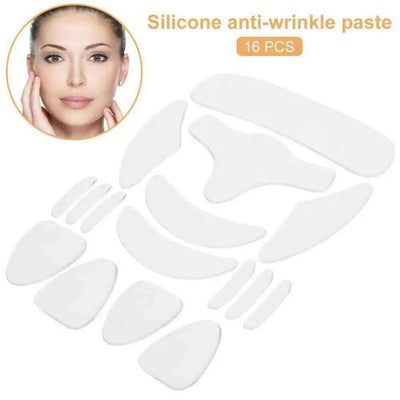 18Pcs Reusable Silicone Face Patch Set Anti Wrinkle Patches For Face Neck Forehead Eye Cheek Chest Pads Beauty Tools eprolo
