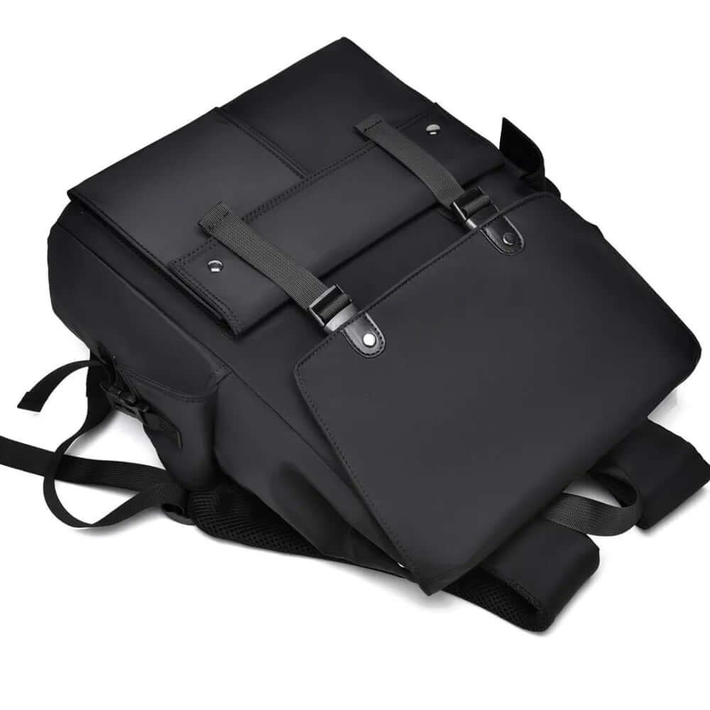 PU Leather Multi-Pockets Adjustable Strap Backpack Bag eprolo