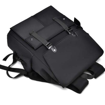 PU Leather Multi-Pockets Adjustable Strap Backpack Bag eprolo