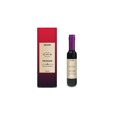 Vin Rouge Lip Tint, Non-Stick Cup Color Development Portable Waterproof Non-Fading Moisturizing Red Wine Bottle Lip Glaze eprolo