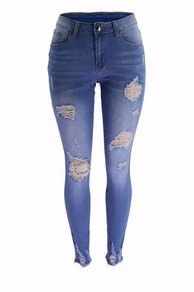 Women's Ripped Jeans Slim Fit Skinny Dropshipman