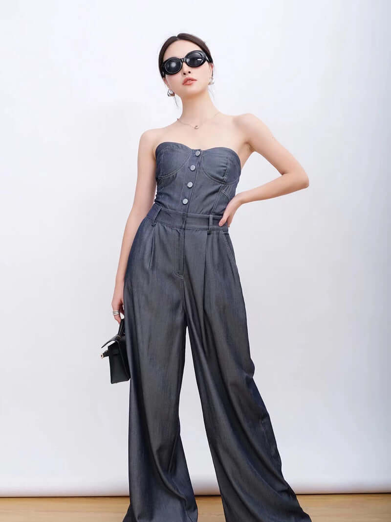 Women's Light Luxury Small Crowd Bra Jumpsuit eprolo