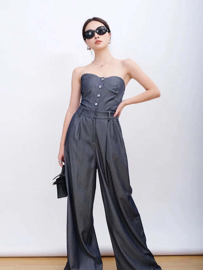 Women's Light Luxury Small Crowd Bra Jumpsuit eprolo