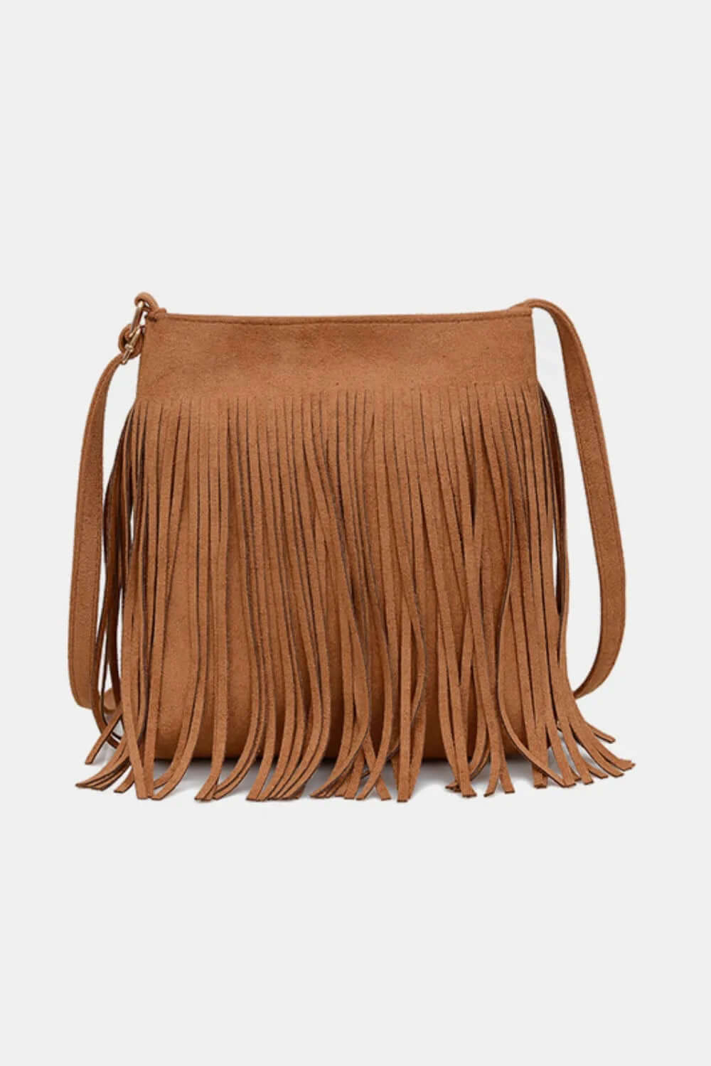 Suede Fringe Shoulder Bag eprolo