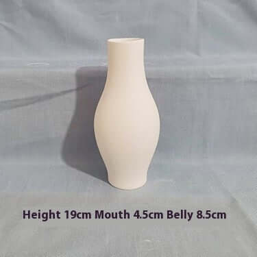 High White Billet Vase Painted DIY eprolo
