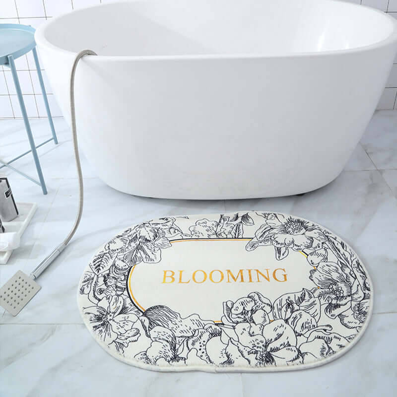 Oval Thickened Cashmere Absorbent Non-slip Rug eprolo