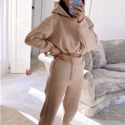 Jogging Suits For Women 2 Piece Sweatsuits Tracksuits Sexy Long Sleeve HoodieCasual Fitness Sportswear eprolo