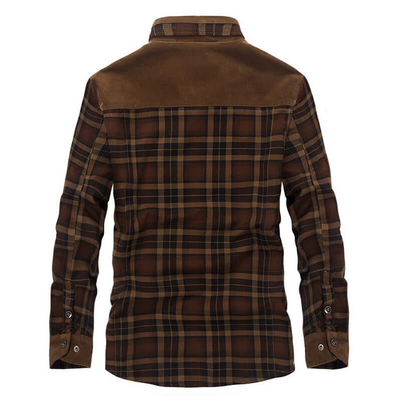 Winter Jacket Men Thicken Warm Fleece Jackets Coats Pure Cotton Plaid Jacket Military Clothes Astrazona