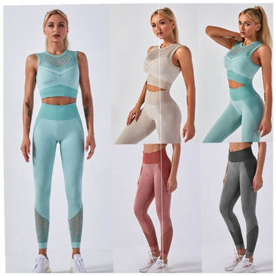 Carry buttock shark knitted seamless hollow out vest fitness eprolo