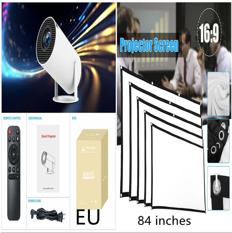 HY300 Pro Projector Home Theater Entertainment Portable Small Projector eprolo