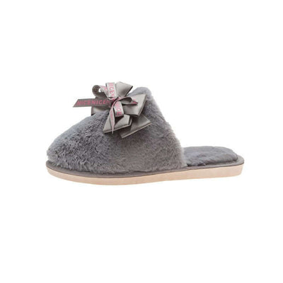 Bowknot Plush Indoor And Outdoor Cotton Slippers eprolo