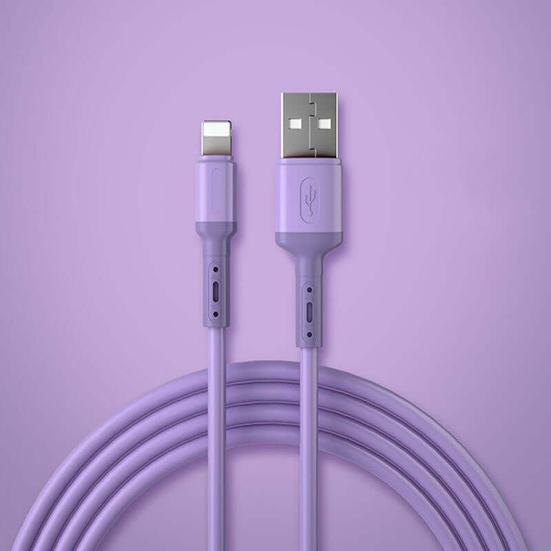 Compatible with Apple, Suitable For Iphone Liquid Silicone Data Cable eprolo
