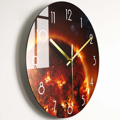 Luxury Silent Wall Clock Living Room Glass Clocks Wall eprolo