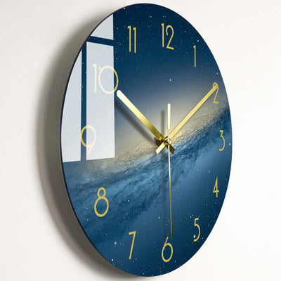 Luxury Silent Wall Clock Living Room Glass Clocks Wall eprolo