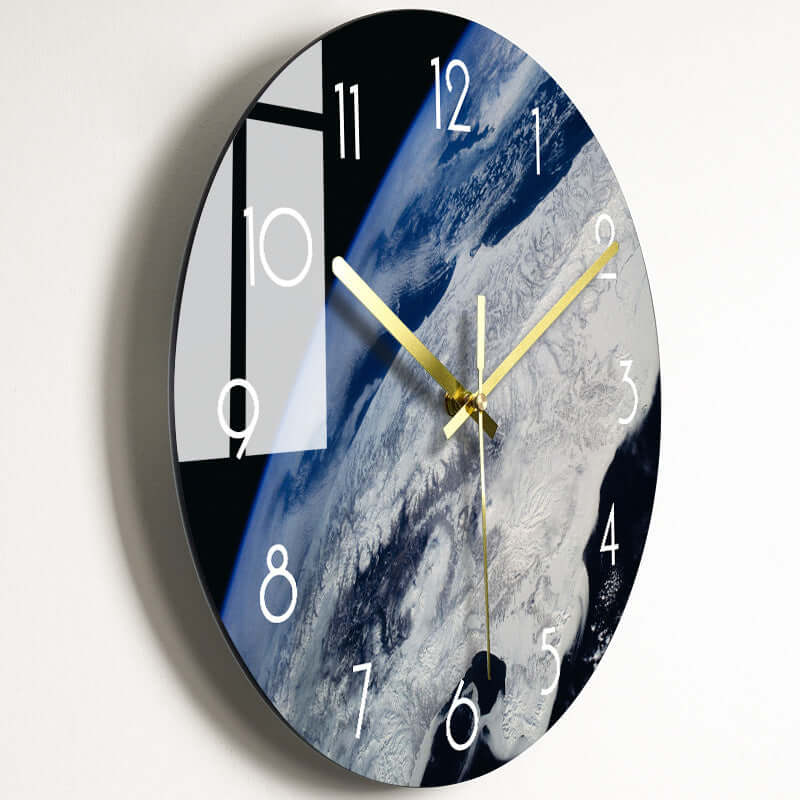 Luxury Silent Wall Clock Living Room Glass Clocks Wall eprolo
