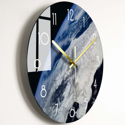 Luxury Silent Wall Clock Living Room Glass Clocks Wall eprolo