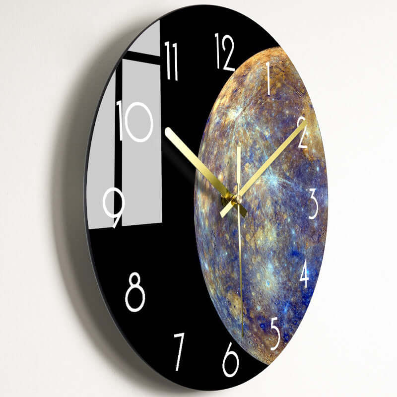 Luxury Silent Wall Clock Living Room Glass Clocks Wall eprolo