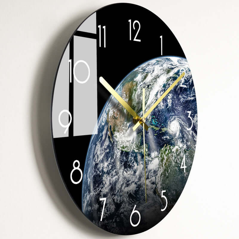 Luxury Silent Wall Clock Living Room Glass Clocks Wall eprolo
