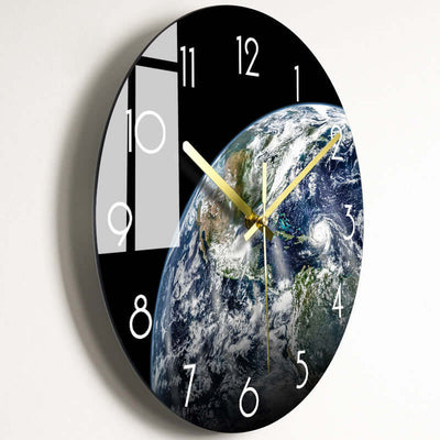 Luxury Silent Wall Clock Living Room Glass Clocks Wall eprolo