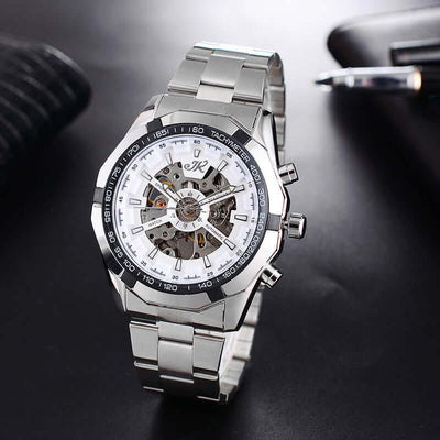 Mens Watch Mens Mechanical Watch Steel Band Fashion Watch High-end Hollow Mechanical Watch eprolo