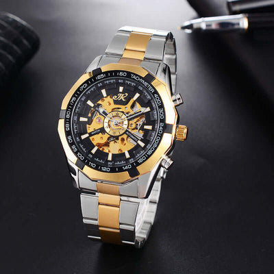 Mens Watch Mens Mechanical Watch Steel Band Fashion Watch High-end Hollow Mechanical Watch eprolo