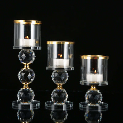 European Romantic Crystal Candle Holder Decoration Hotel Decoration Candle Holder eprolo