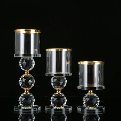 European Romantic Crystal Candle Holder Decoration Hotel Decoration Candle Holder eprolo
