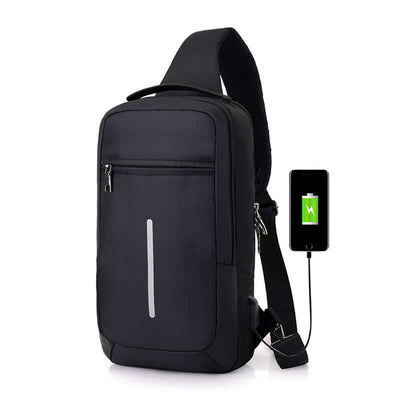 Anti-theft USB charging chest bag with you eprolo