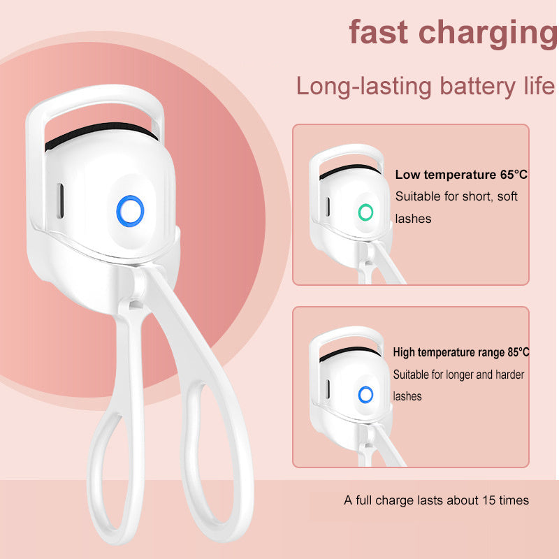 Eyelash Curler Portable Electric Heated Comb Eye Lash Long Lasting Eyelashes Curls Thermal Eyelash Curler Makeup Tools Heated Eyelash Curlers,Rechargeable Electric Eyelash Curler,Handheld Eyelash Heat eprolo