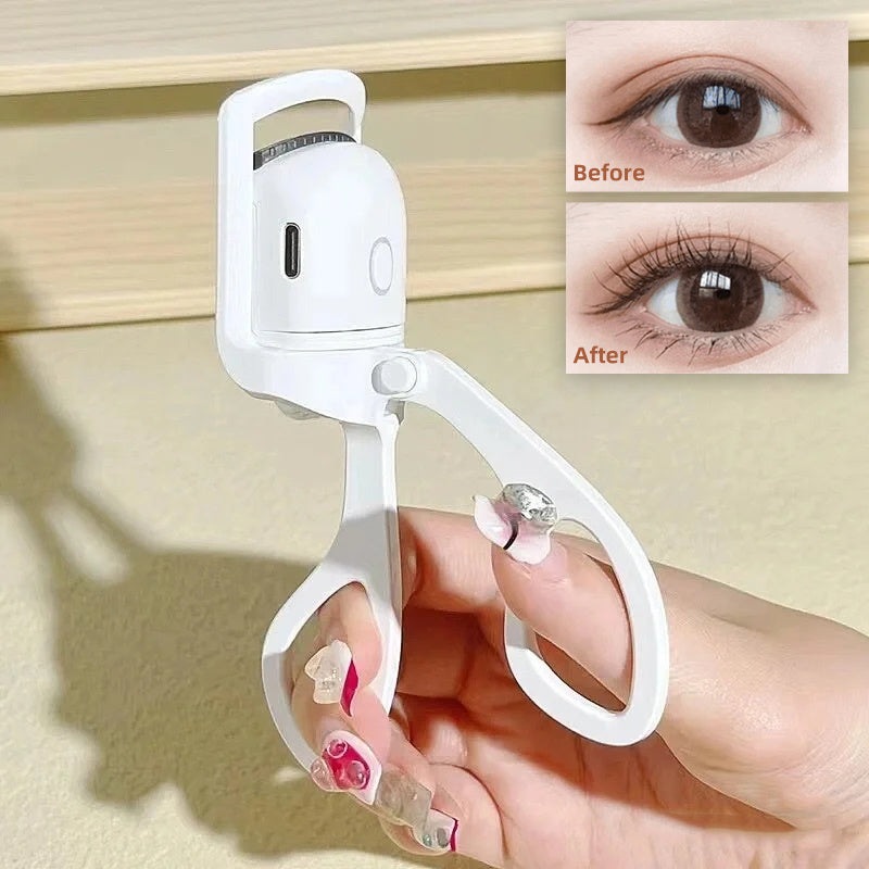 Eyelash Curler Portable Electric Heated Comb Eye Lash Long Lasting Eyelashes Curls Thermal Eyelash Curler Makeup Tools Heated Eyelash Curlers,Rechargeable Electric Eyelash Curler,Handheld Eyelash Heat eprolo