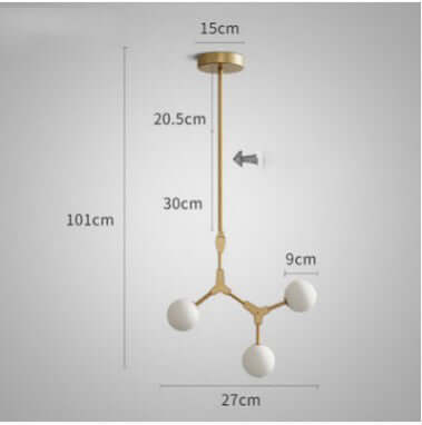 Dining Lamp Bedroom Bar Designer Magic Bean Chandelier eprolo