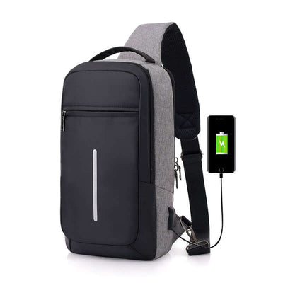 Anti-theft USB charging chest bag with you eprolo