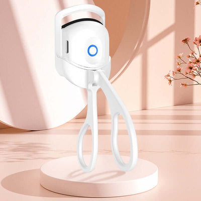 Thermal eyelash curler tool with handheld design and heat function