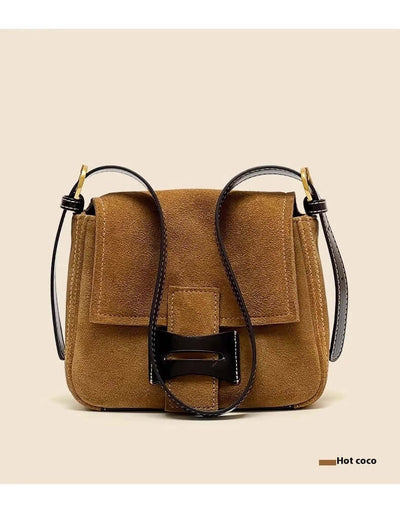 Dull Polish Genuine Leather Shoulder Messenger Bag eprolo