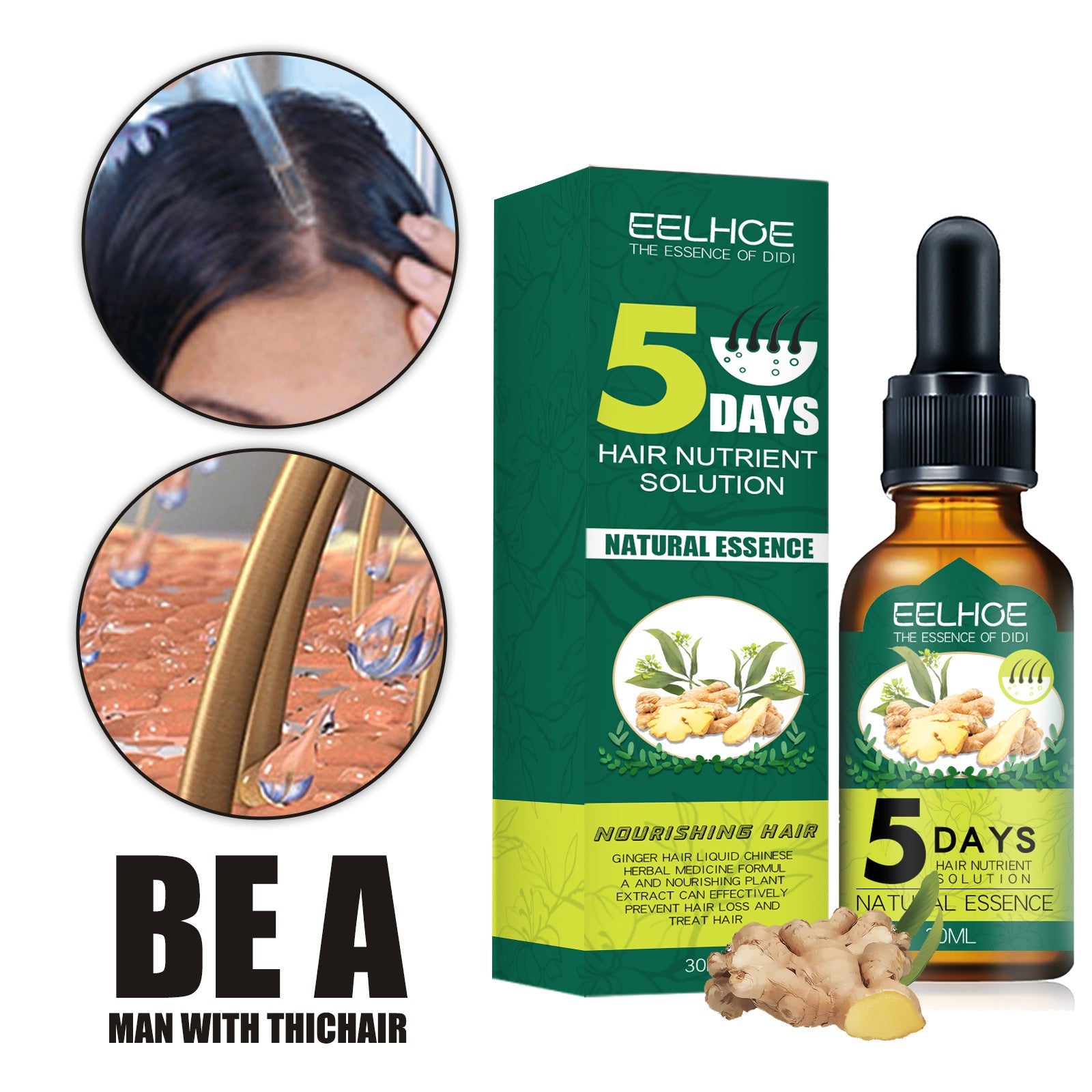 Eelhoe Ginger Hair Essential Oil. Eelhoe Ginger Hair Essential Oil eprolo