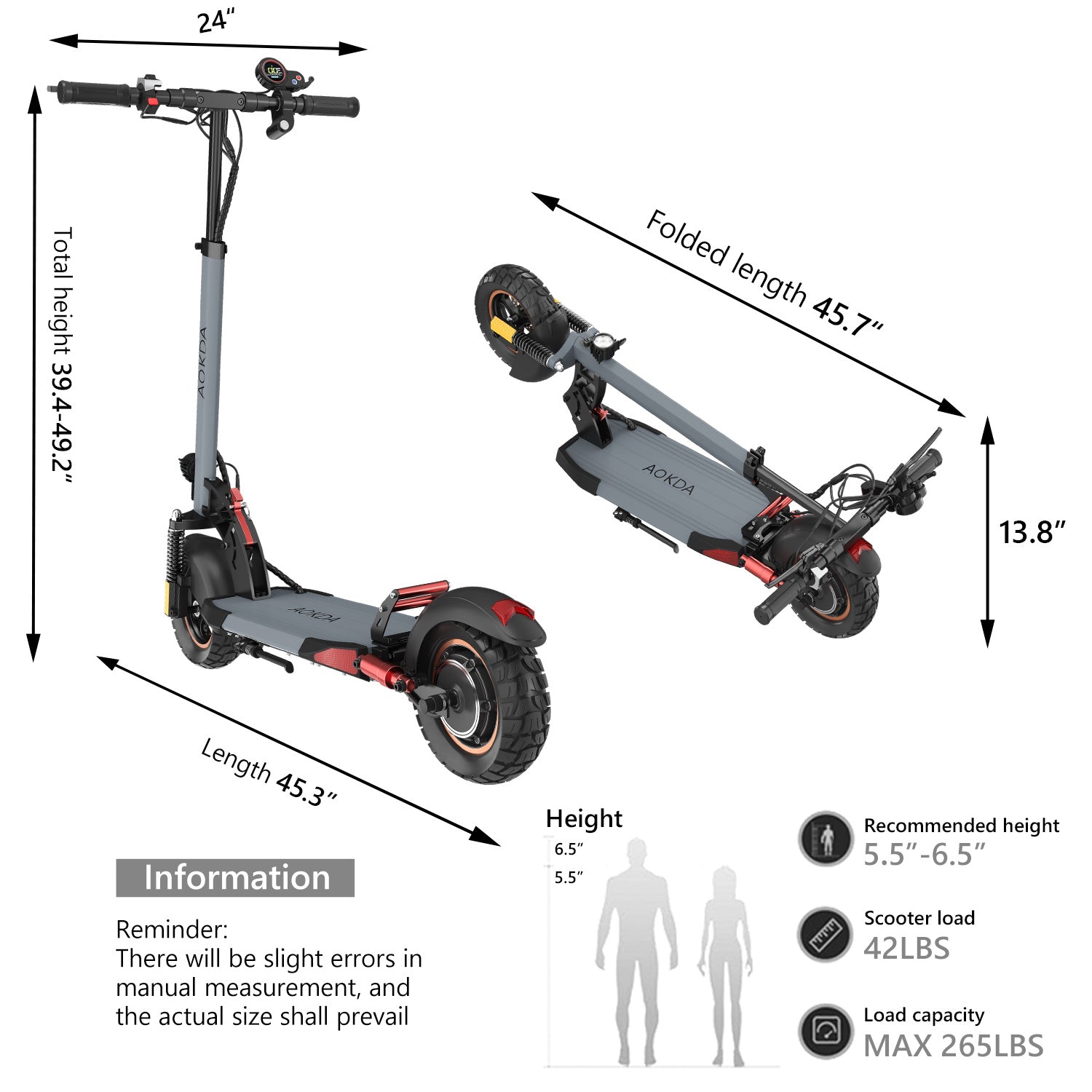 Electric Scooter Motor Power 250W Battery Capacity 48V 10Ah Tire Size 10inches Max Speed 25KM eprolo