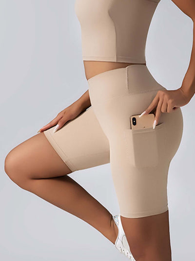 Biker Shorts Women Tummy Control  No Seam High Waist Yoga Gym Workout Running Volleyball Shorts With Pockets eprolo