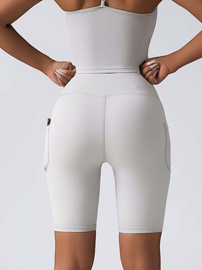 Biker Shorts Women Tummy Control  No Seam High Waist Yoga Gym Workout Running Volleyball Shorts With Pockets eprolo