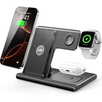 3 In 1 Wireless Charging Sation For Multiple Devices 15W Fast Charging Stand eprolo