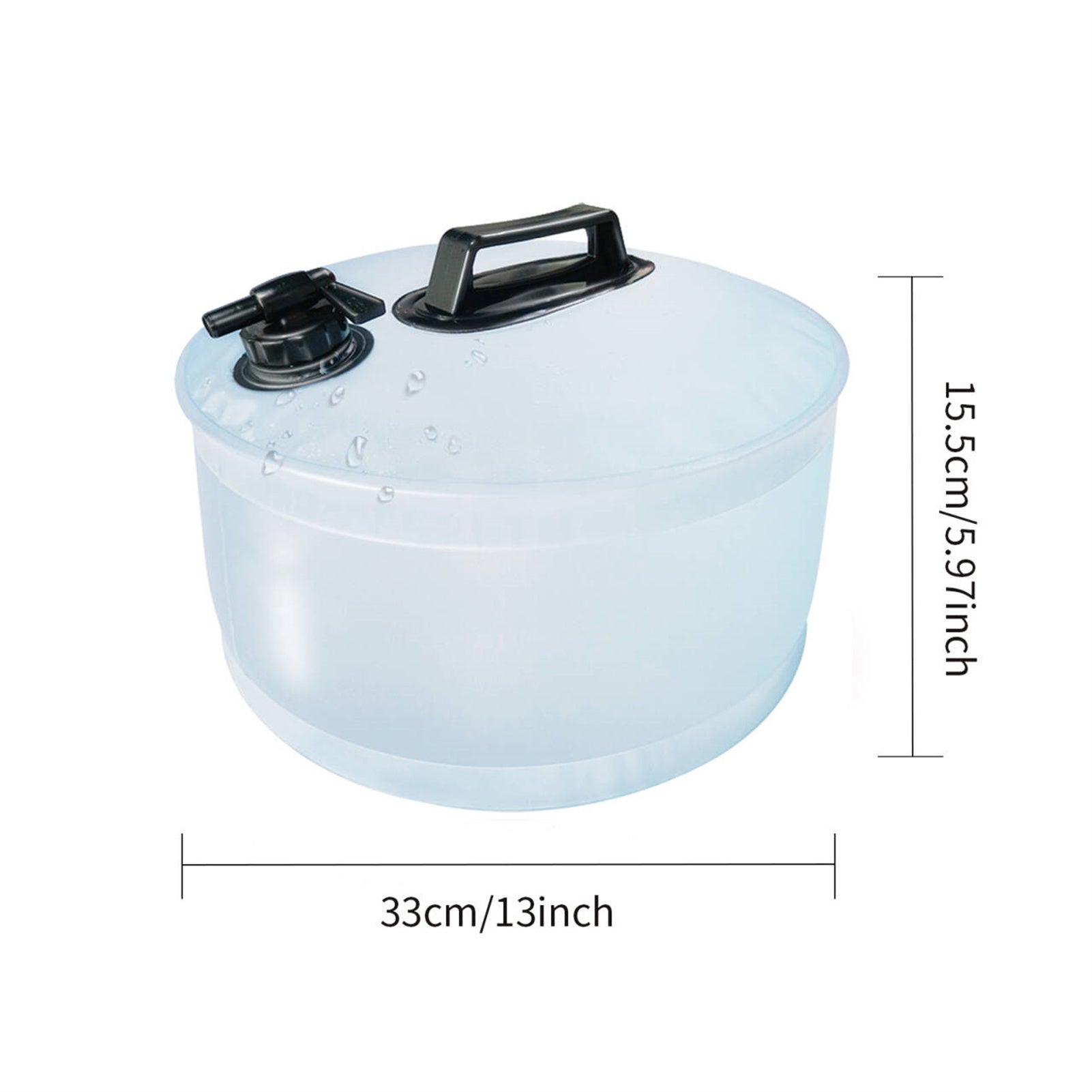 13L Portable Camping Water Bag Outdoor Travel Car Water Storage Equipment Emergency Foldable Water Container Home Living Water Tanks eprolo
