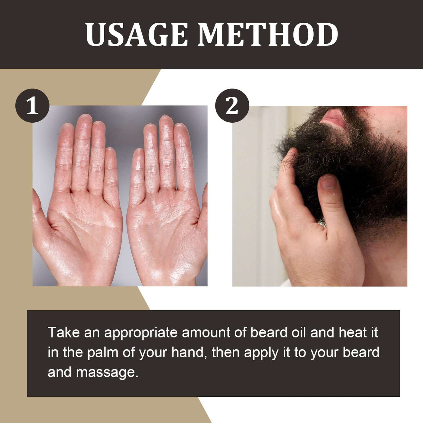 Beard Care Oil Men's Beard Oil Repair Frizzy Strong Hair Moisturizing Soft Shine Beard eprolo